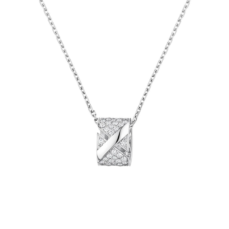[⭐Aura]LIENS EVIDENCE DIAMOND PAVED NECKLACE