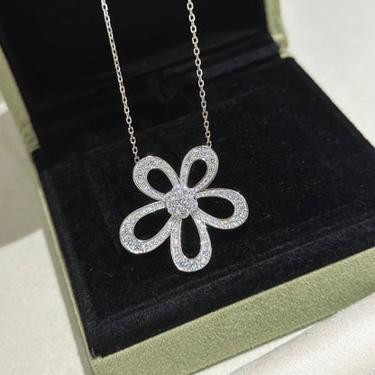 [⭐Aura]FLOWERLACE NECKLACE FULL DIAMONDS