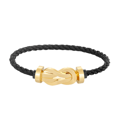 [⭐Aura]CHANCE LARGE 8 FIGURE BUCKLE NO DIAMOND BRACELET GOLD