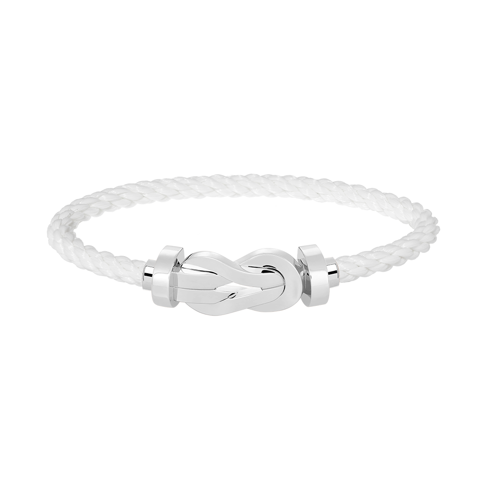 [⭐Aura]CHANCE LARGE 8 FIGURE BUCKLE NO DIAMOND BRACELET SILVER