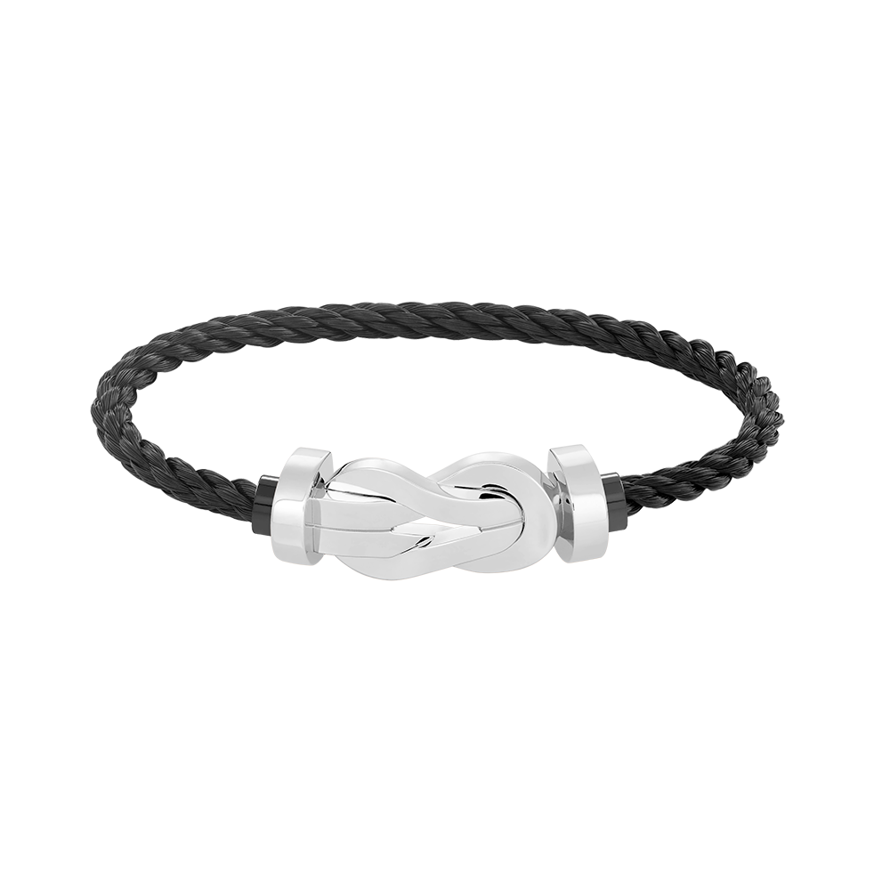 [⭐Aura]CHANCE LARGE 8 FIGURE BUCKLE NO DIAMOND BRACELET SILVER