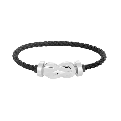 [⭐Aura]CHANCE LARGE 8 FIGURE BUCKLE NO DIAMOND BRACELET SILVER