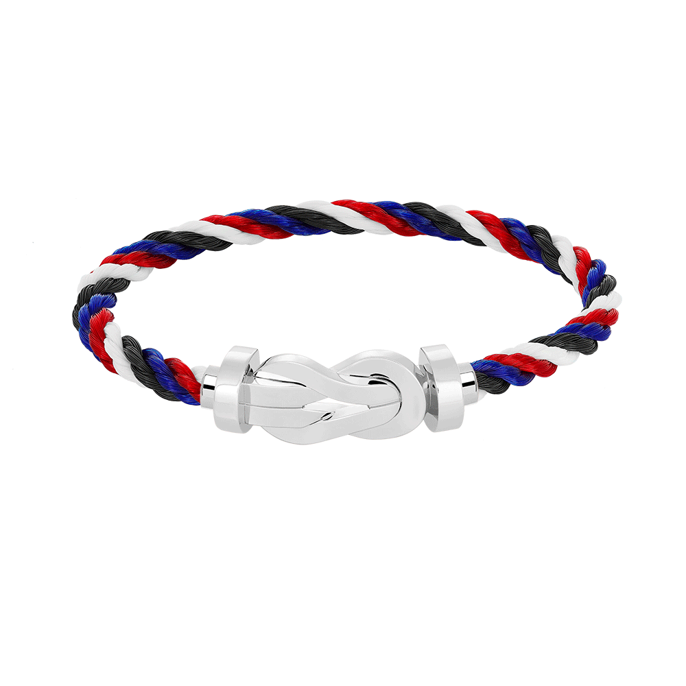 [⭐Aura]CHANCE LARGE 8 FIGURE BUCKLE NO DIAMOND BRACELET SILVER