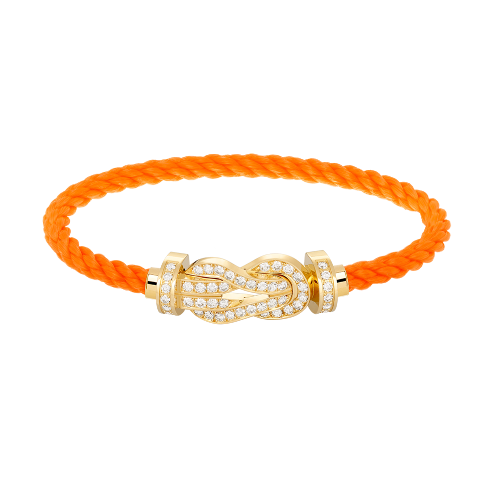 [⭐Aura]CHANCE LARGE 8 FIGURE BUCKLE FULLDIAMOND BRACELET GOLD