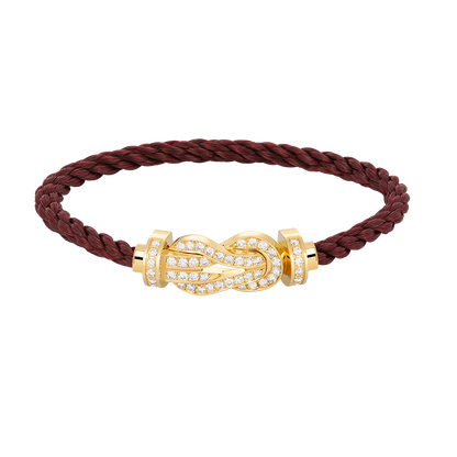 [⭐Aura]CHANCE LARGE 8 FIGURE BUCKLE FULLDIAMOND BRACELET GOLD