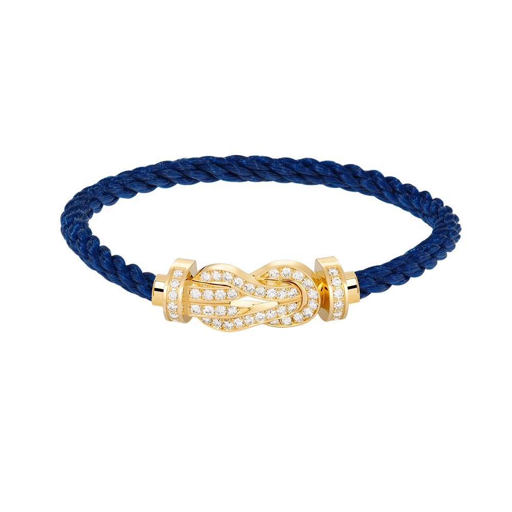[⭐Aura]CHANCE LARGE 8 FIGURE BUCKLE FULLDIAMOND BRACELET GOLD