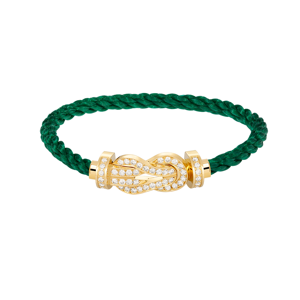 [⭐Aura]CHANCE LARGE 8 FIGURE BUCKLE FULLDIAMOND BRACELET GOLD