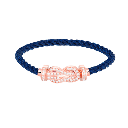 [⭐Aura]CHANCE LARGE 8 FIGURE BUCKLE FULL DIAMOND BRACELET ROSE GOLD