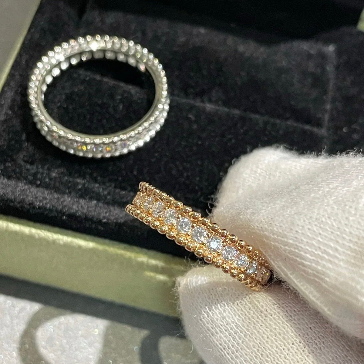[⭐Aura]PERLEE DIAMOND ROSE GOLD RING