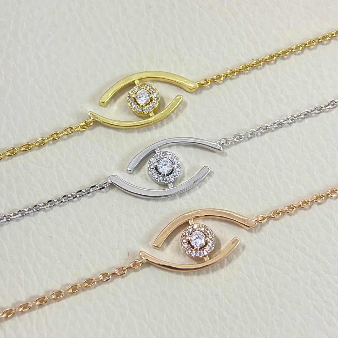 [⭐Aura]Demo Eye Pave-Set Diamond Bracelet