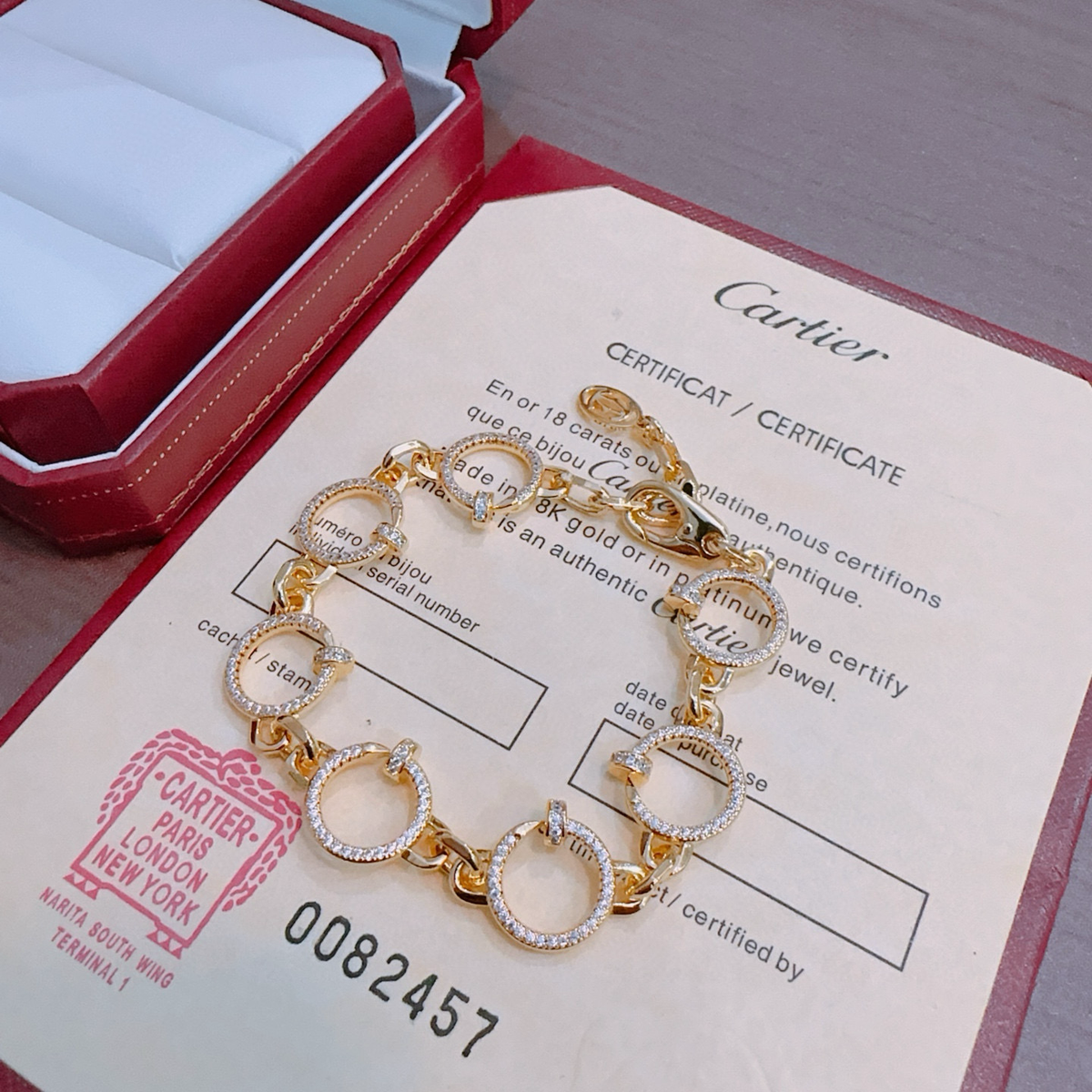 [⭐Aura Jewelry] LOVE&JUSTE BRACELET DIAMONDS