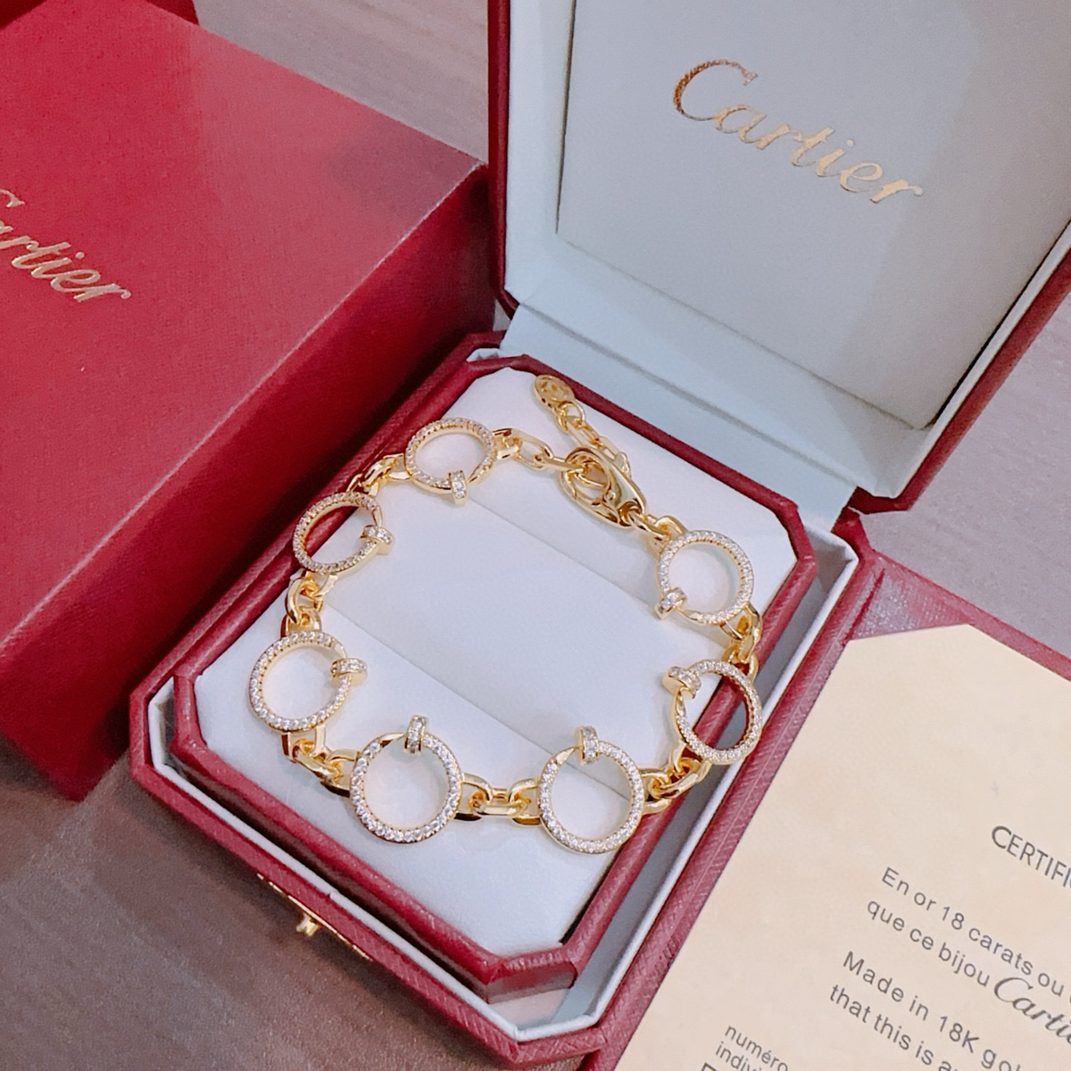 [⭐Aura Jewelry] LOVE&JUSTE BRACELET DIAMONDS