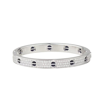 [⭐Aura]LOVE BRACELET 6.1MM DIAMOND-PAVED CERAMIC