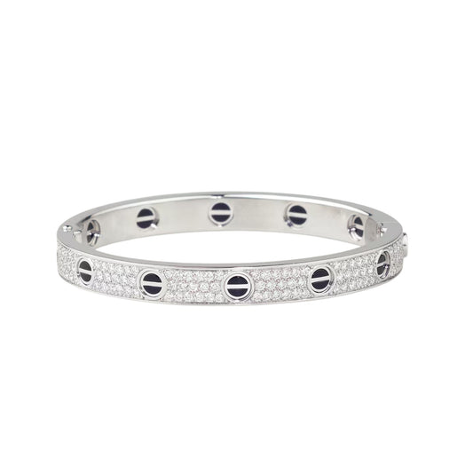 [⭐Aura]LOVE BRACELET 6.1MM DIAMOND-PAVED CERAMIC