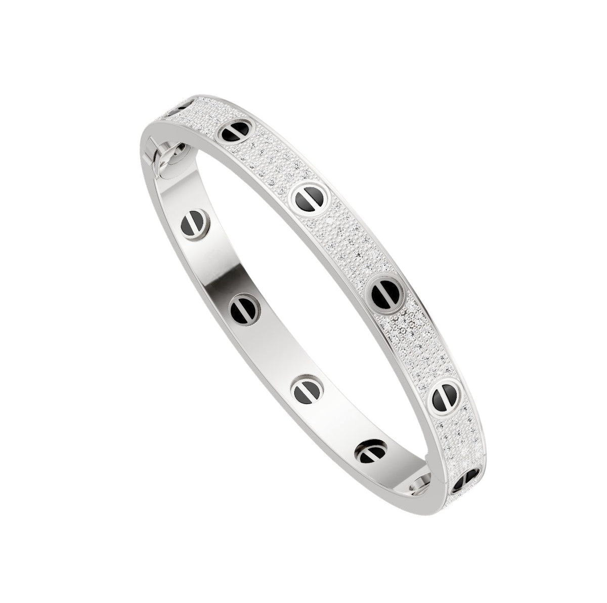[⭐Aura]LOVE BRACELET 6.1MM DIAMOND-PAVED CERAMIC