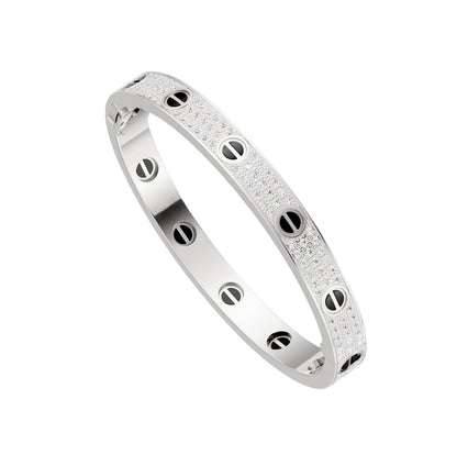 [⭐Aura]LOVE BRACELET 6.1MM DIAMOND-PAVED CERAMIC