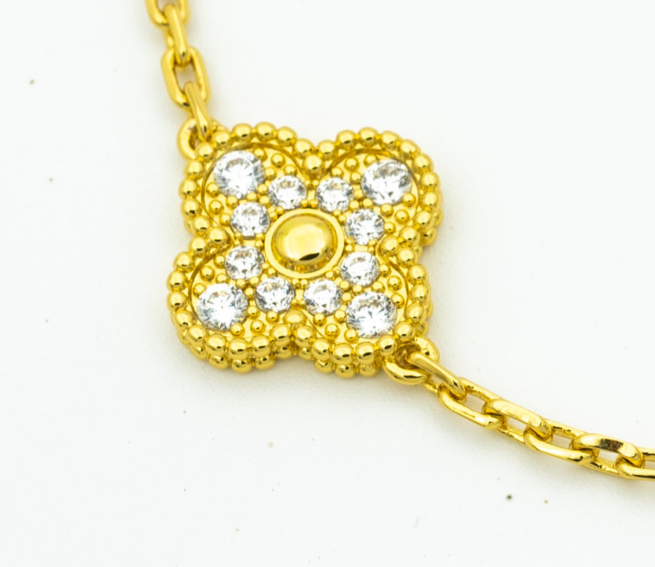 [⭐Aura] CLOVER 5 MOTIF LASER BRACELET COLLECTION