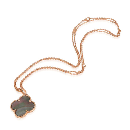 [⭐Aura]CLOVER 25MM GOLD DARK MOP BIG CLOVER NECKLACE