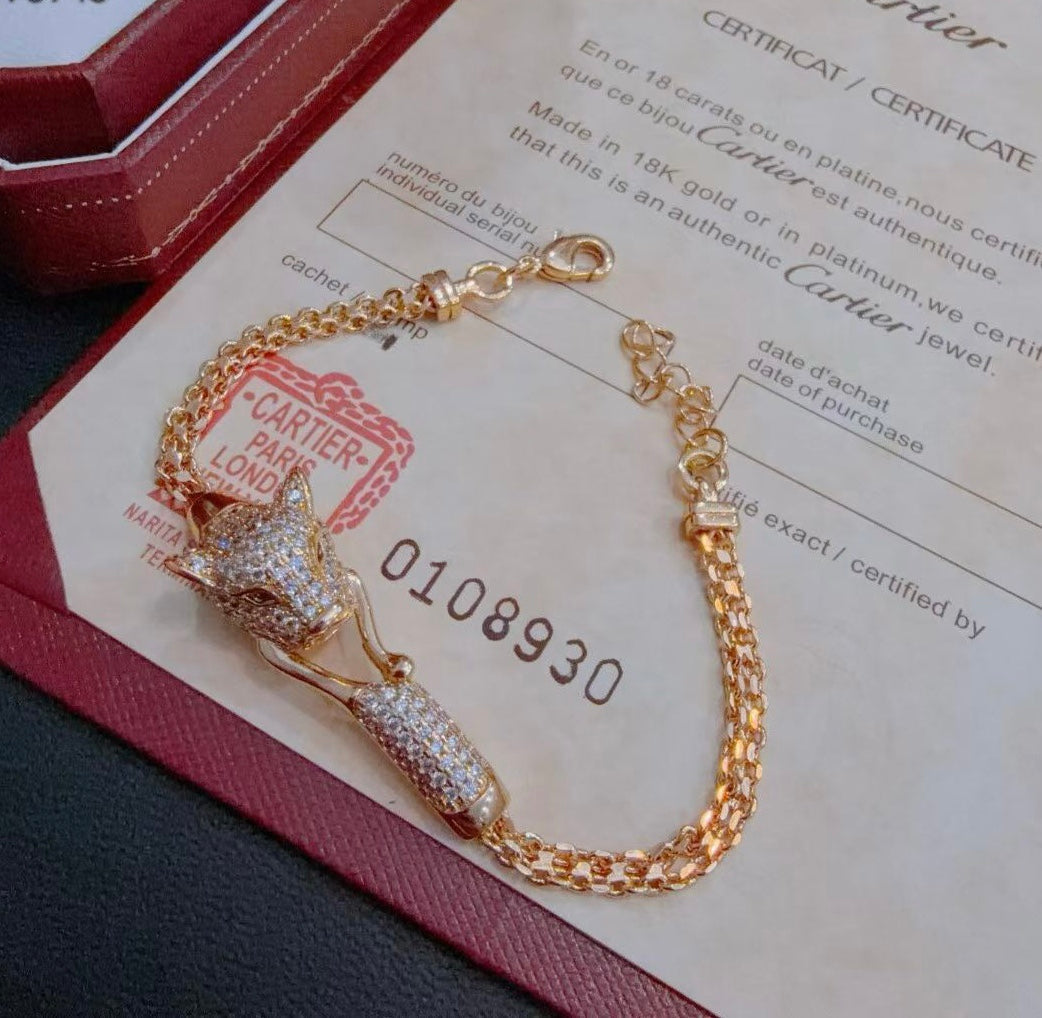 [⭐Aura Jewelry] PANTHERE  BRACELET DIAMONDS