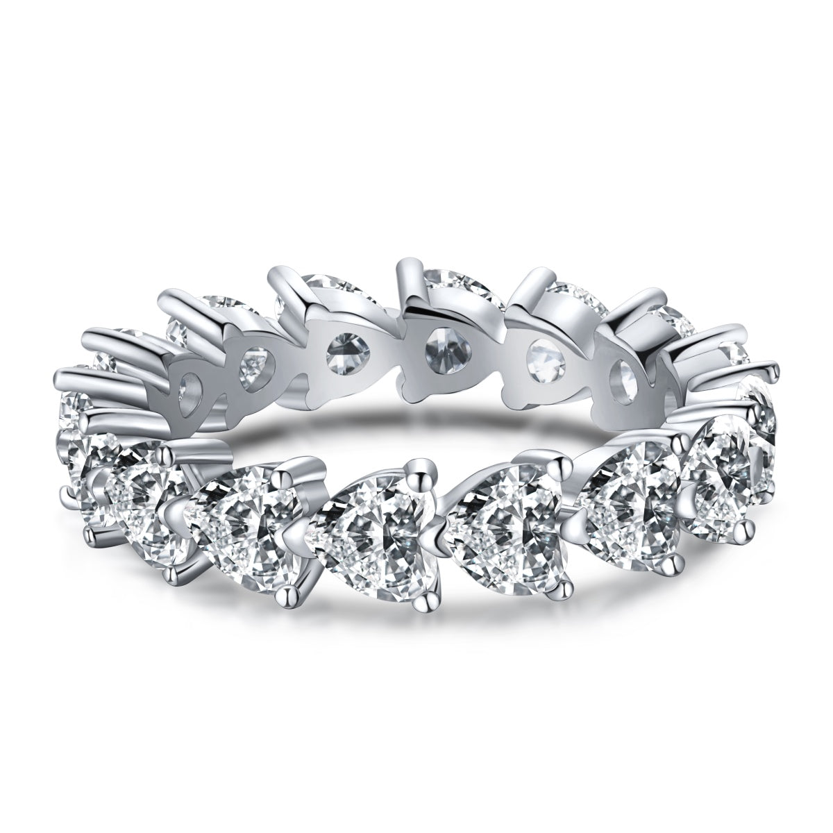 [Aura Jewelry]0.25 Carat Radiant Romance Heart Cut Lover Ring
