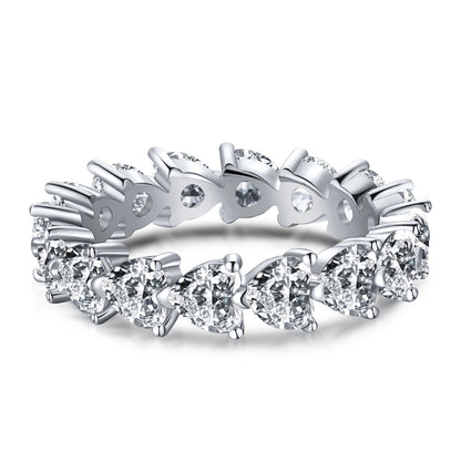 [Aura Jewelry]0.25 Carat Radiant Romance Heart Cut Lover Ring