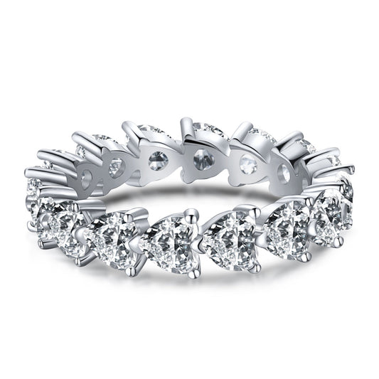 [Aura Jewelry]0.25 Carat Radiant Romance Heart Cut Lover Ring