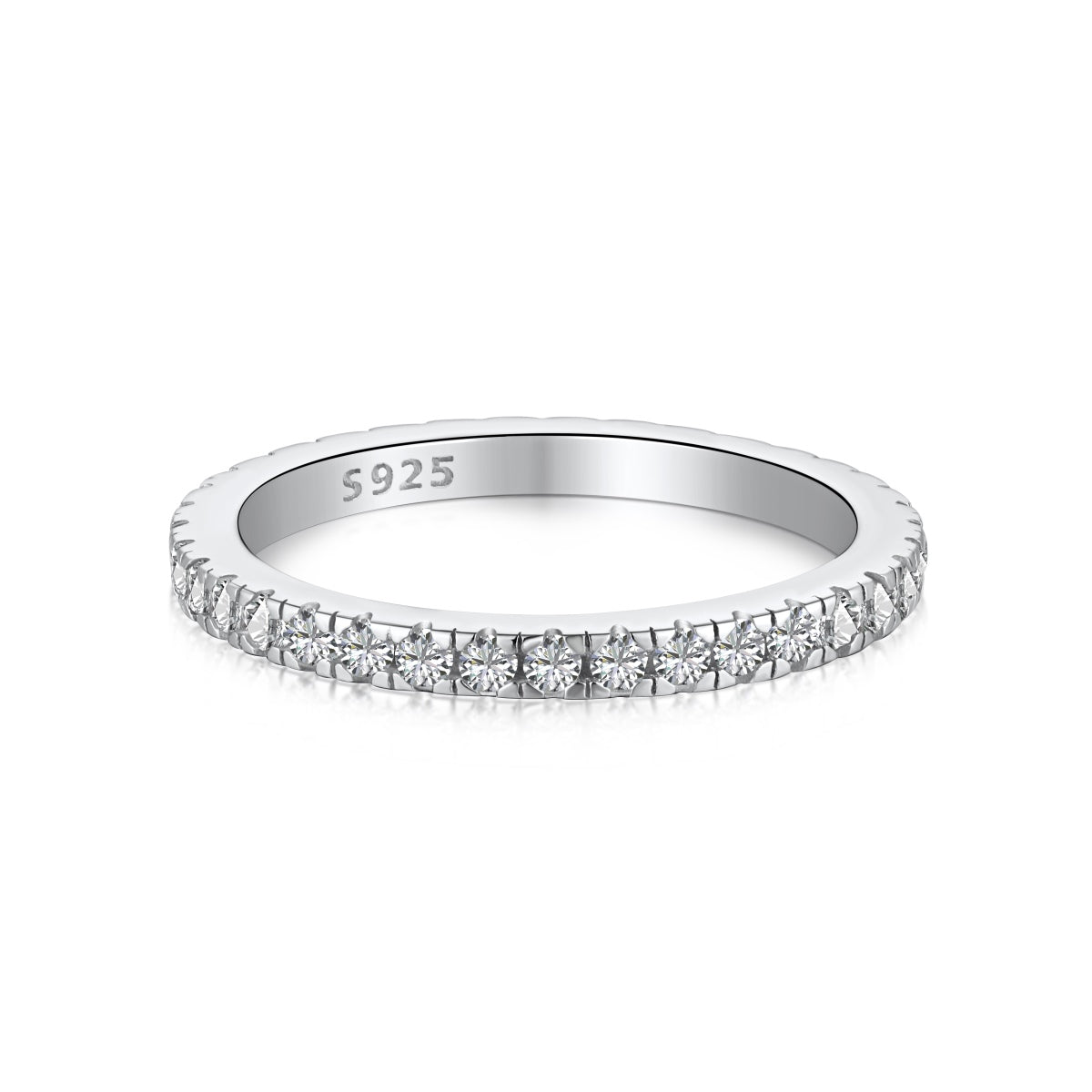 [Aura Jewelry]Delicate Sparkling Round Cut Daily Ring