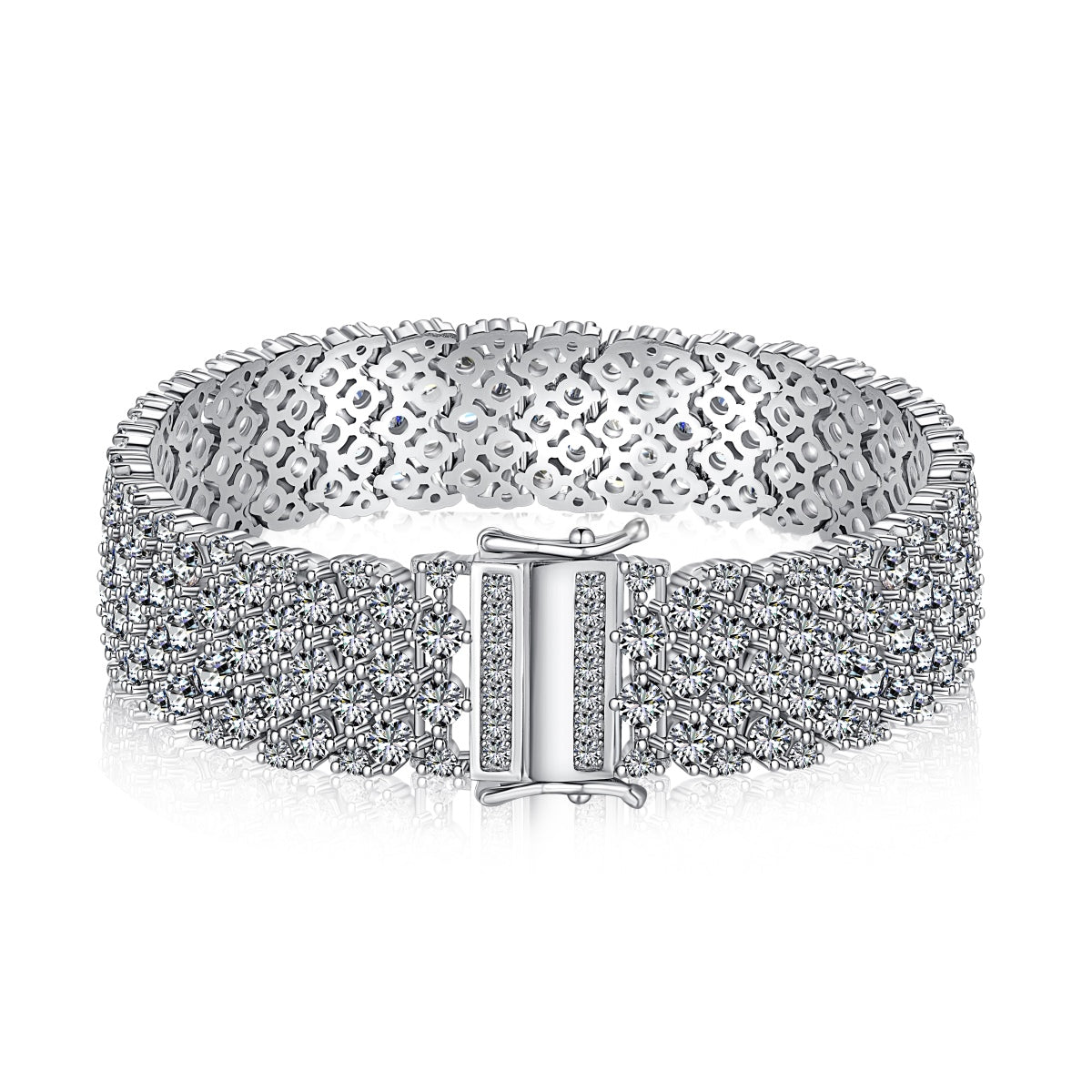 [Aura Jewelry]Ornate Elegant Round Cut Party Bracelet