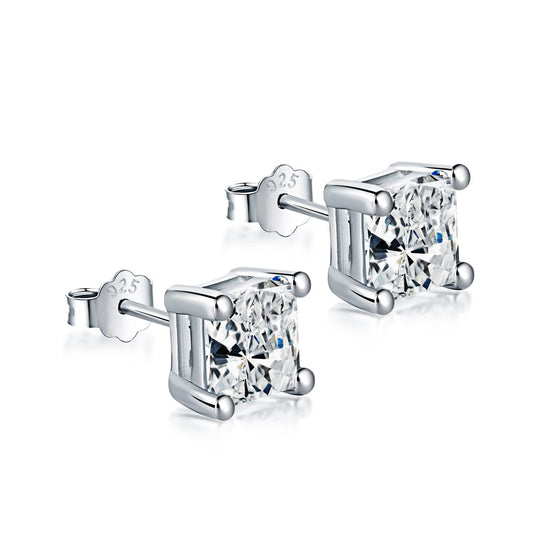 [Aura Jewelry]Delicate Square Shape Earrings