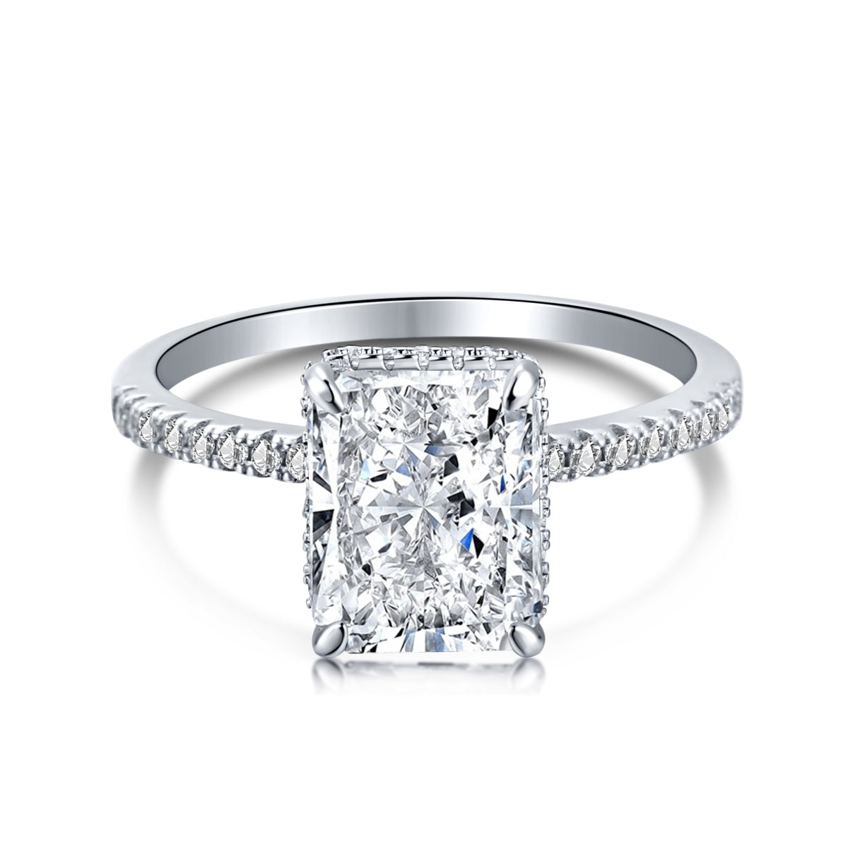 [Aura Jewelry]4.0 Carat Luxurious Engagement Ring