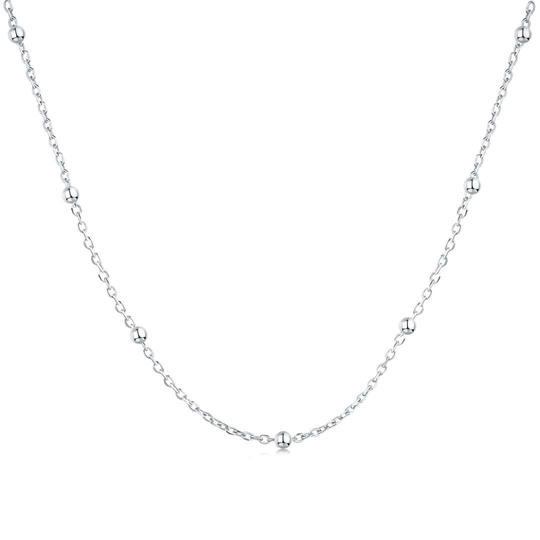 [Aura Jewelry]Small Bead Clavicle Chain Simple Necklace