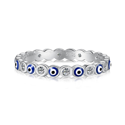 [Aura Jewelry]Sparkling Vibrant Round Shape Daily Ring