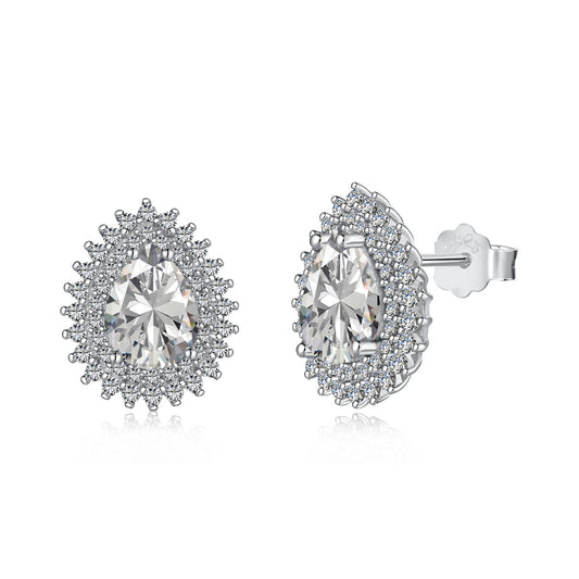 [Aura Jewelry]Delicate Gorgeous Pear Cut Daily Earrings