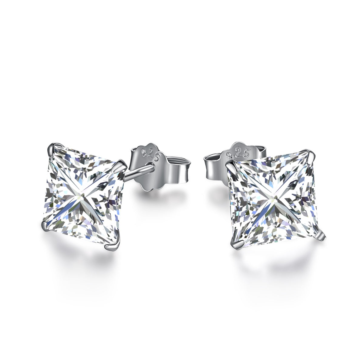 [Aura Jewelry]Ornate Square Shape Earrings