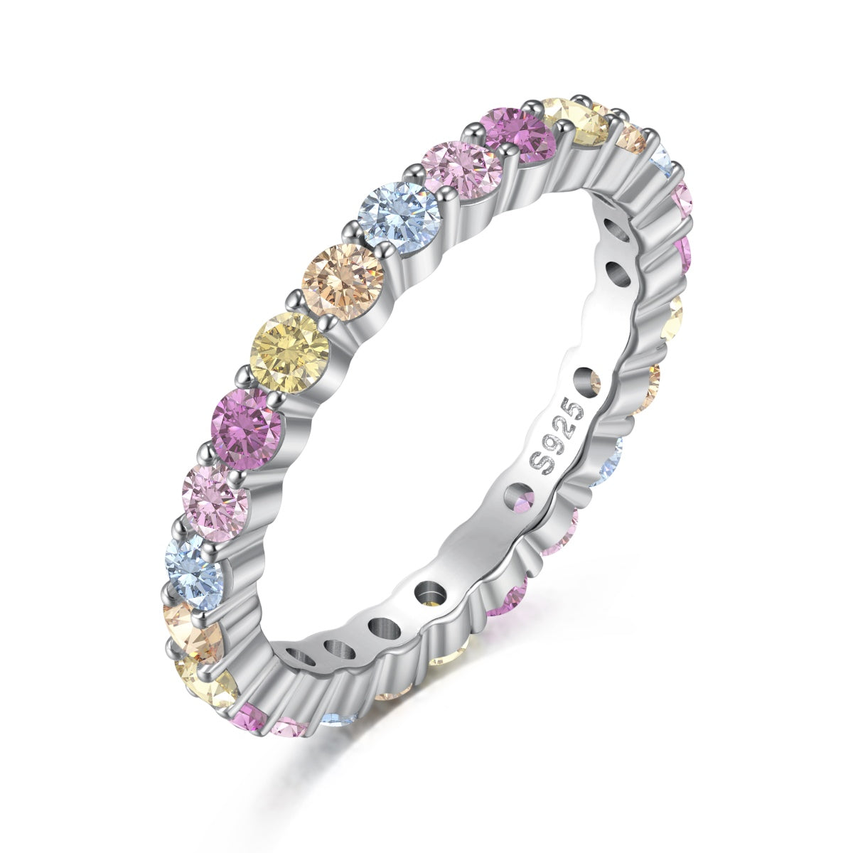 [Aura Jewelry]Elegant Vivid Round Cut Daily Ring
