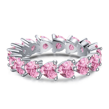 [Aura Jewelry]0.25 Carat Radiant Romance Heart Cut Lover Ring
