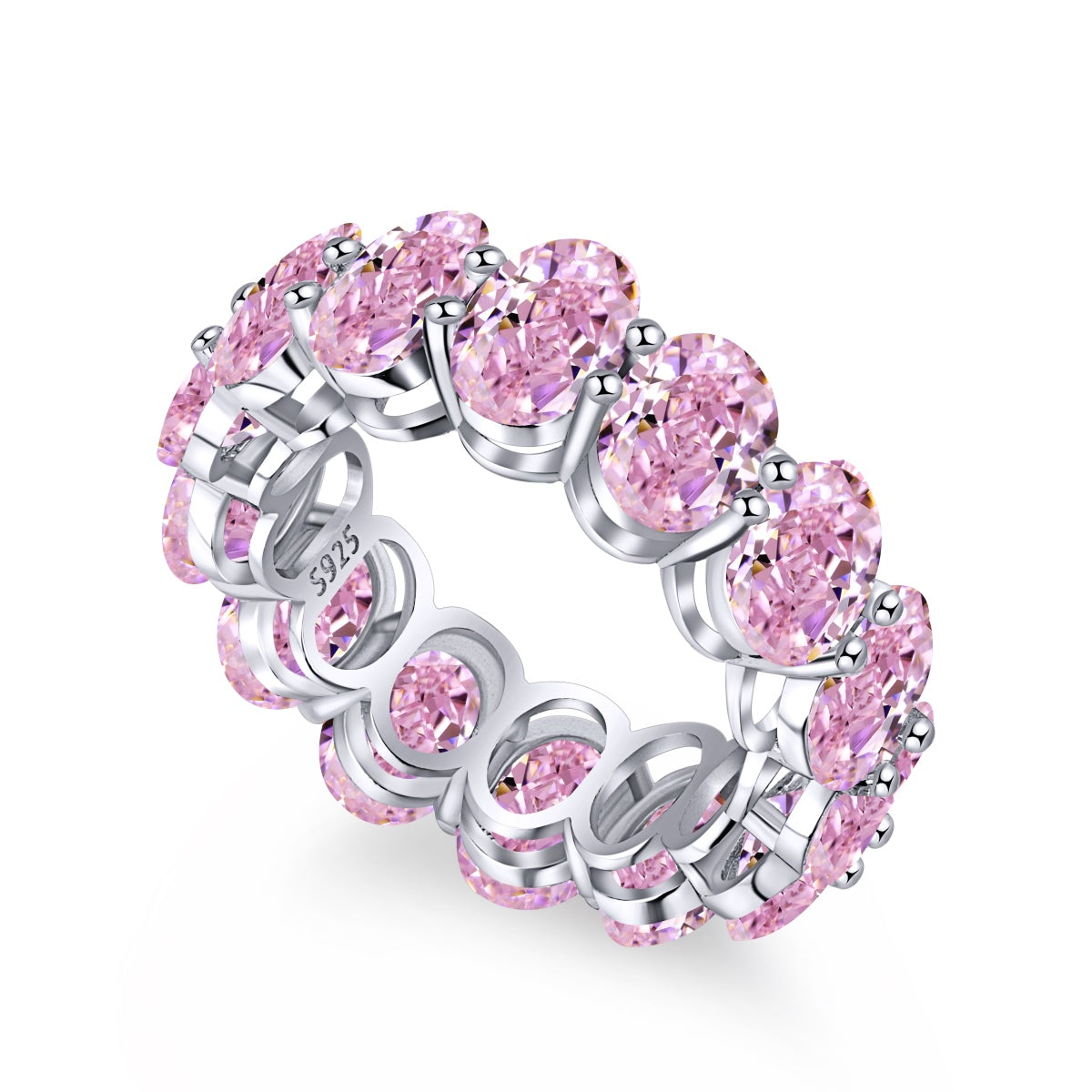 [Aura Jewelry]Dainty Elongated Cushion Cut Tennis Ring