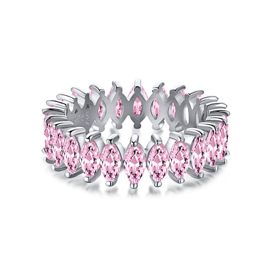 [Aura Jewelry]Gorgeous Marquise Cut Tennis Ring