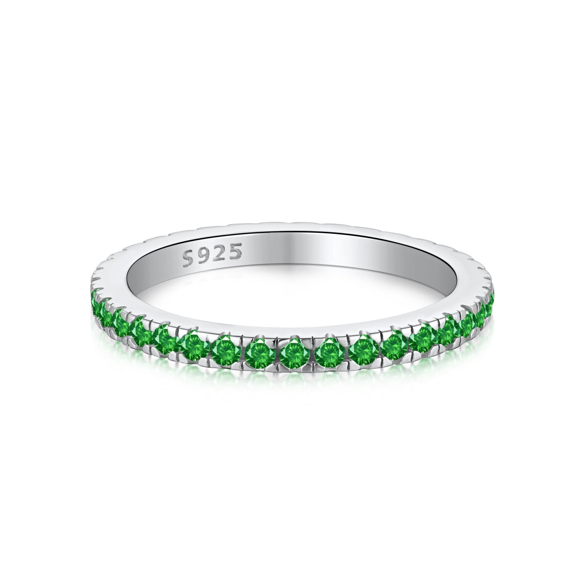 [Aura Jewelry]Delicate Sparkling Round Cut Daily Ring