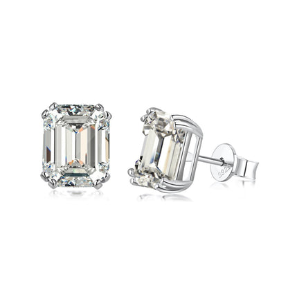 [Aura Jewelry]Dazzling Square Shape Earrings