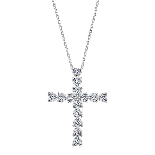 [Aura Jewelry]Radiant Cross Shape Necklace