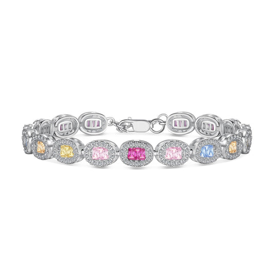 [Aura Jewelry]Exquisite Ornate Emerald Cut Daily Bracelet