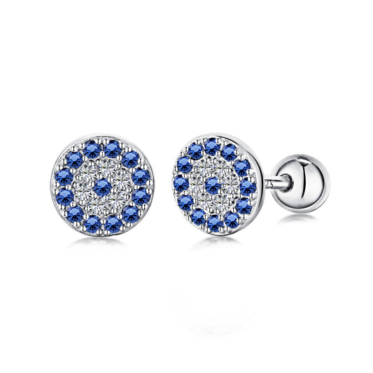 [Aura Jewelry]Devil's Eye Ear Bone Nail Earrings
