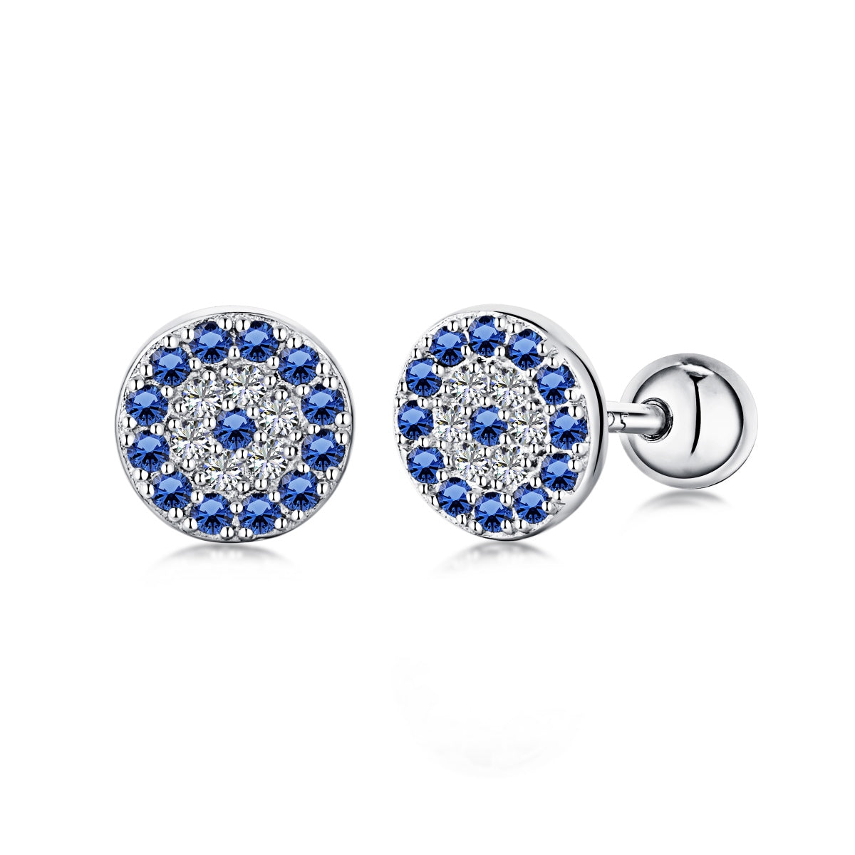 [Aura Jewelry]Devil's Eye Ear Bone Nail Earrings