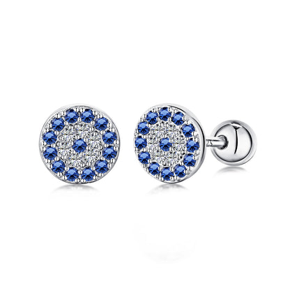 [Aura Jewelry]Devil's Eye Ear Bone Nail Earrings
