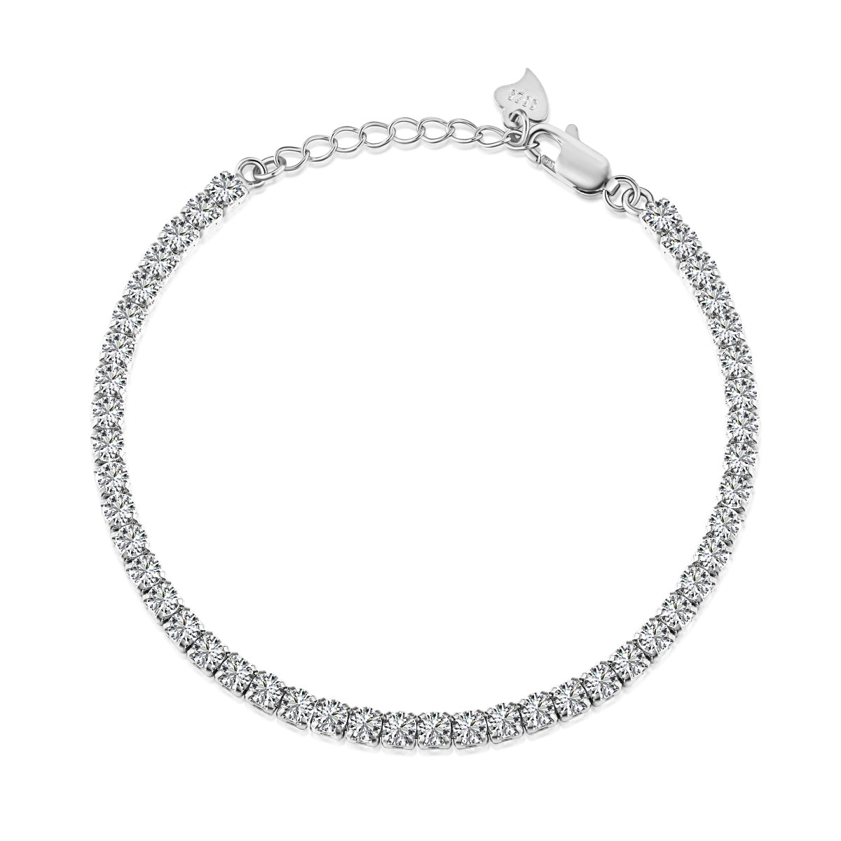 [Aura Jewelry]Sparkling Round Cut Daily Bracelet