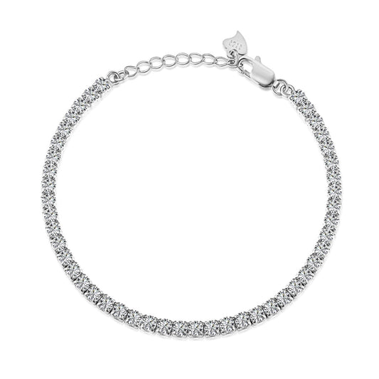 [Aura Jewelry]Sparkling Round Cut Daily Bracelet