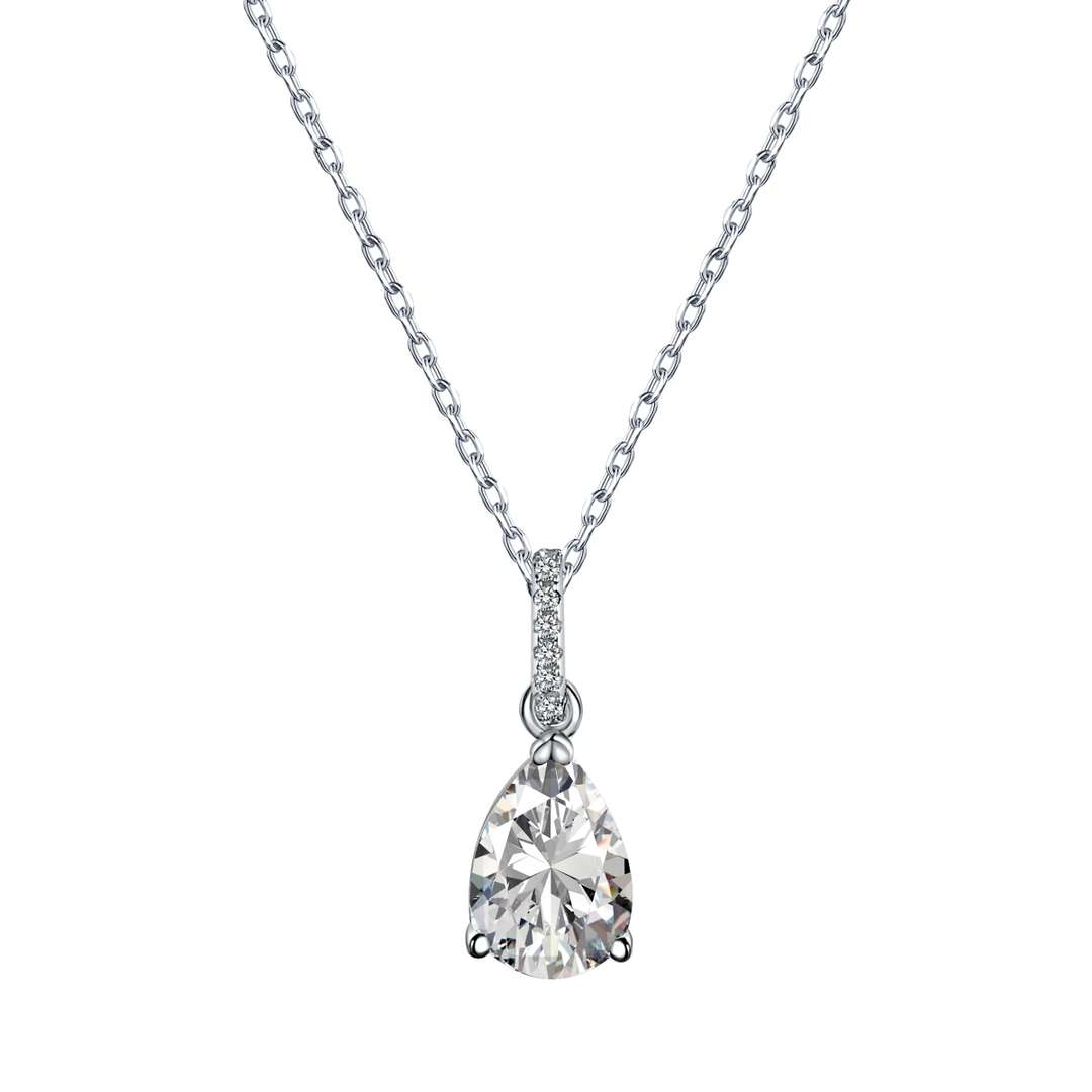 [Aura Jewelry]Delicate Water Drop Shape Fashion Necklace