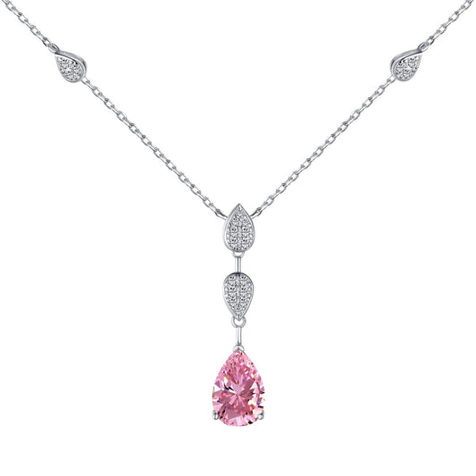 [Aura Jewelry]Dazzling Pear Cut Necklace