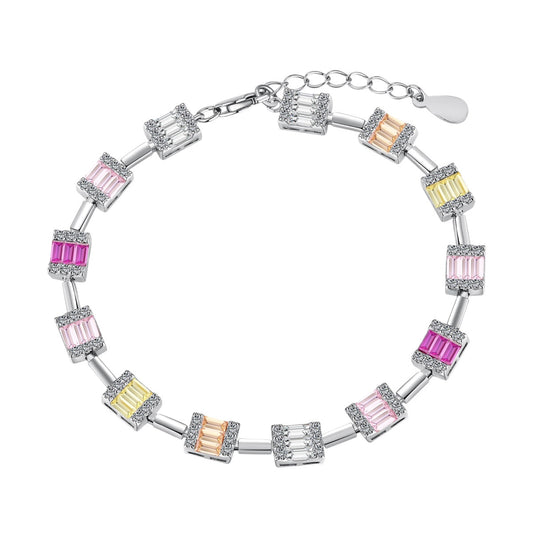 [Aura Jewelry]Dainty Charming Emerald Cut Daily Bracelet